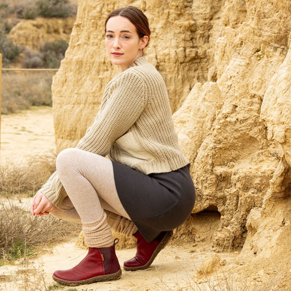 N786 NATURAL GRAIN-SILK SUEDE BROWN/ NIDO