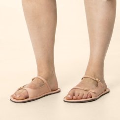 N5684 SOFT NAPPA SALMON/ BARE SANDALS N5684 SOFT NAPPA SALMON/ BARE SANDALS