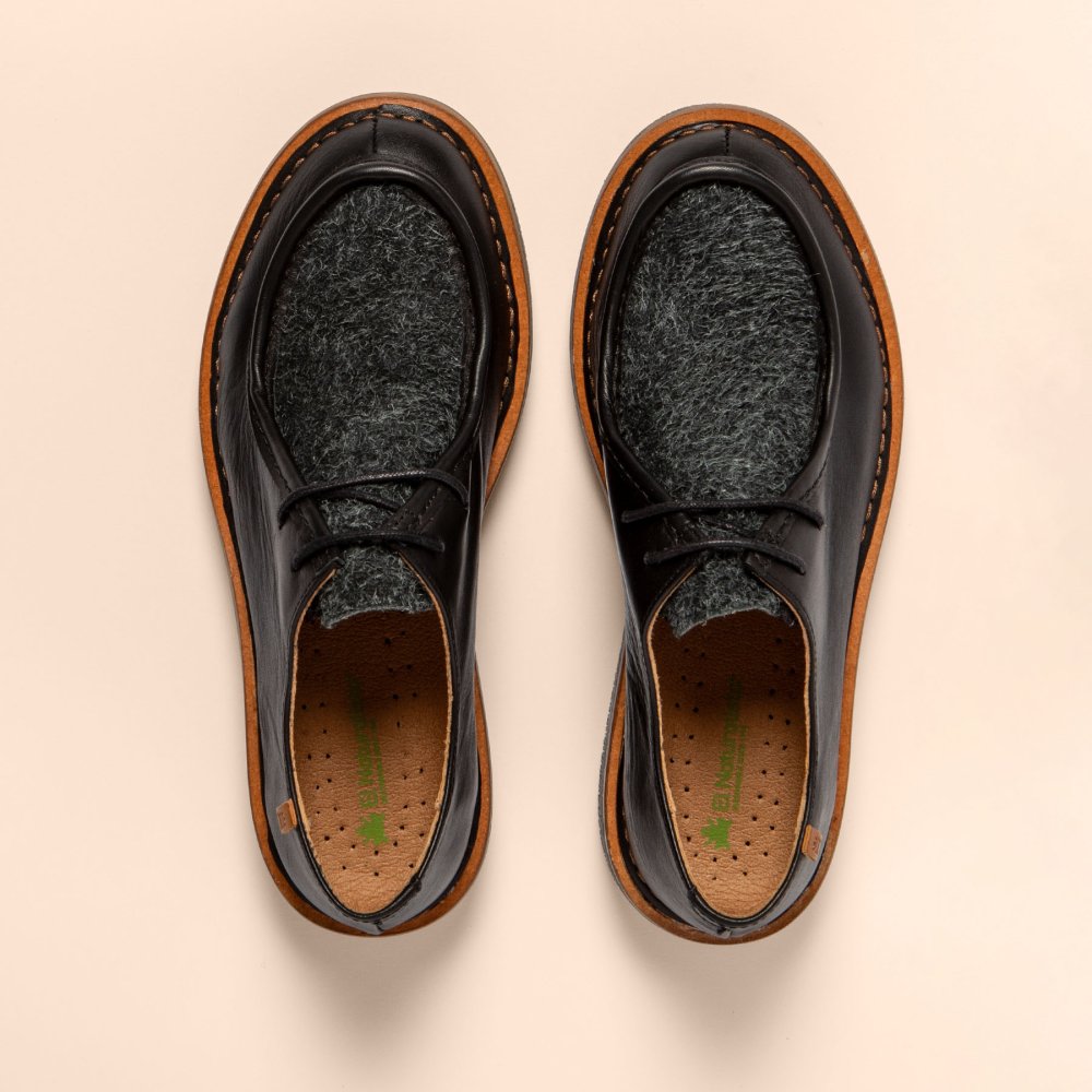 N5584 SOFT NAPPA WULF BLACK/ VOLCANO