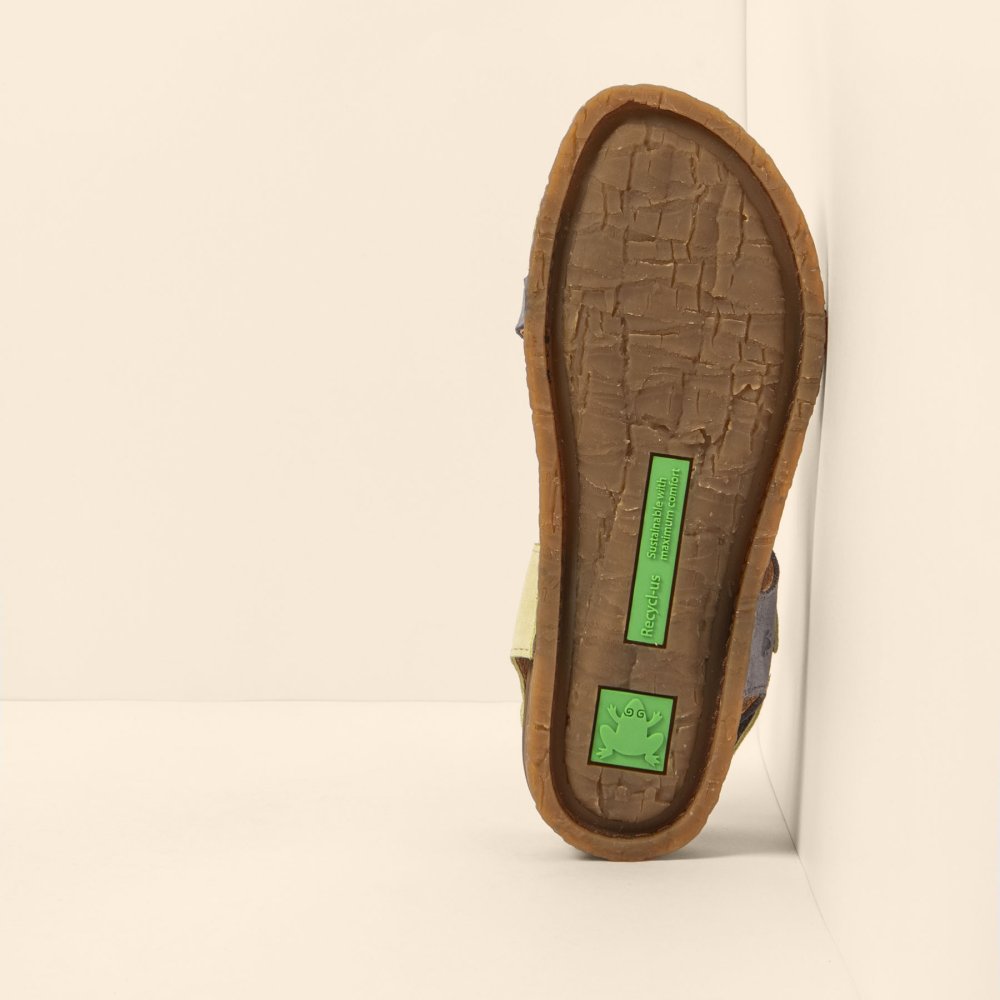 N5810S NOBUCK LAVADO DENIM-LIME/ PANGLAO