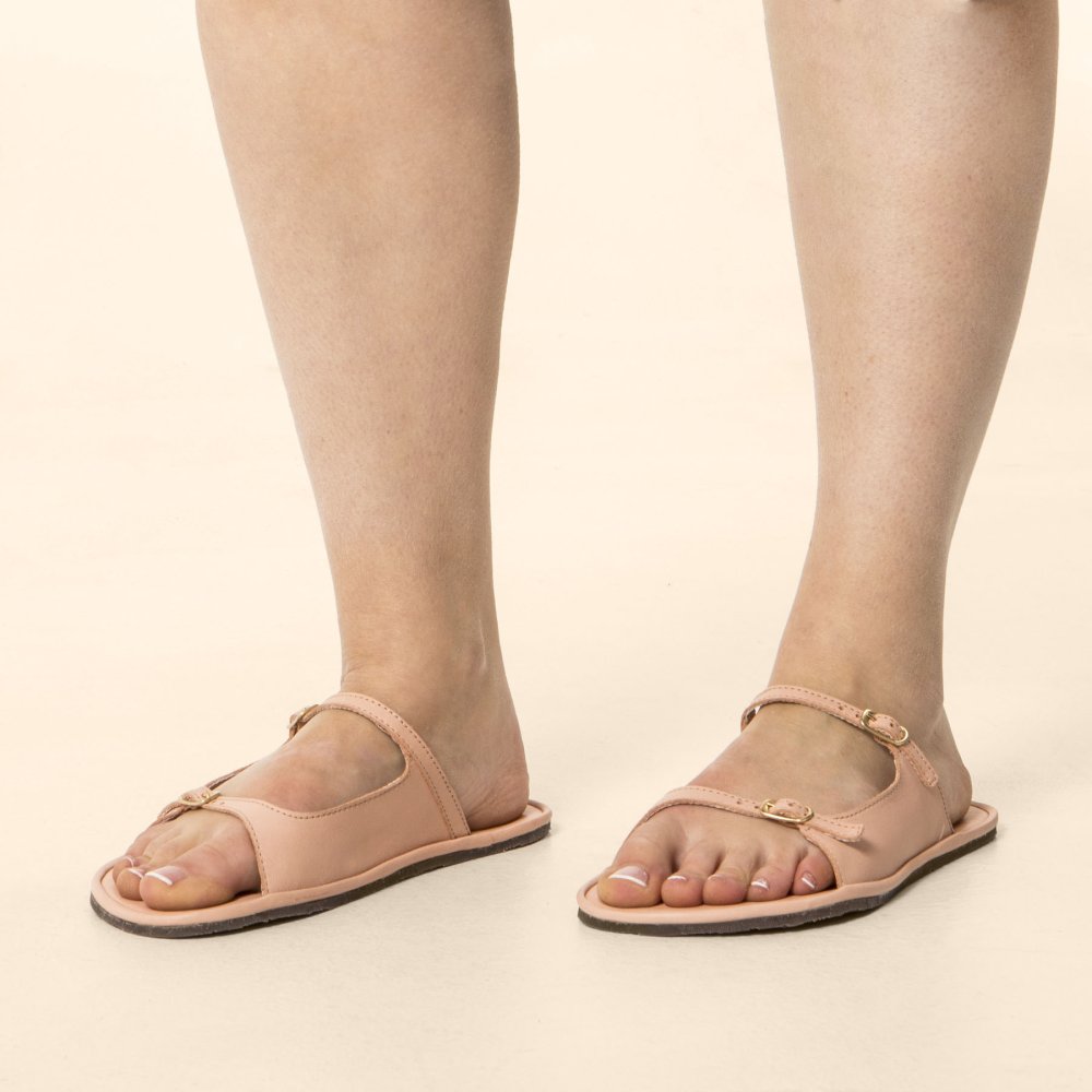 N5684 SOFT NAPPA SALMON/ BARE SANDALS