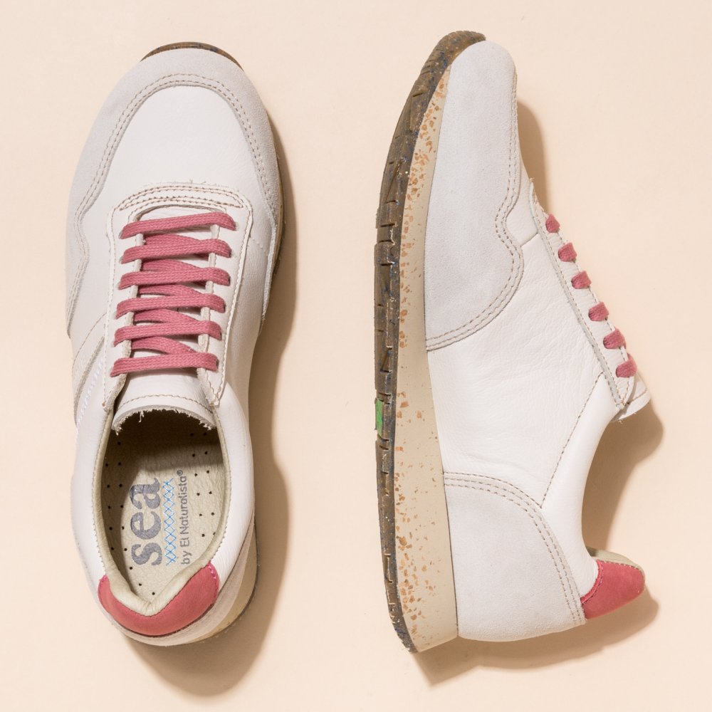 NSP02 MULTI LEATHER WHITE-ROSE/ SEA PROJECT