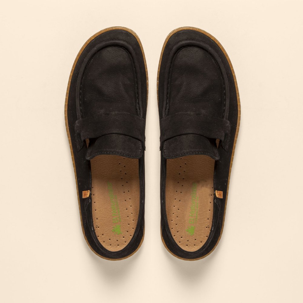 N5294 NOBUCK LAVADO BLACK/EL VIAJERO