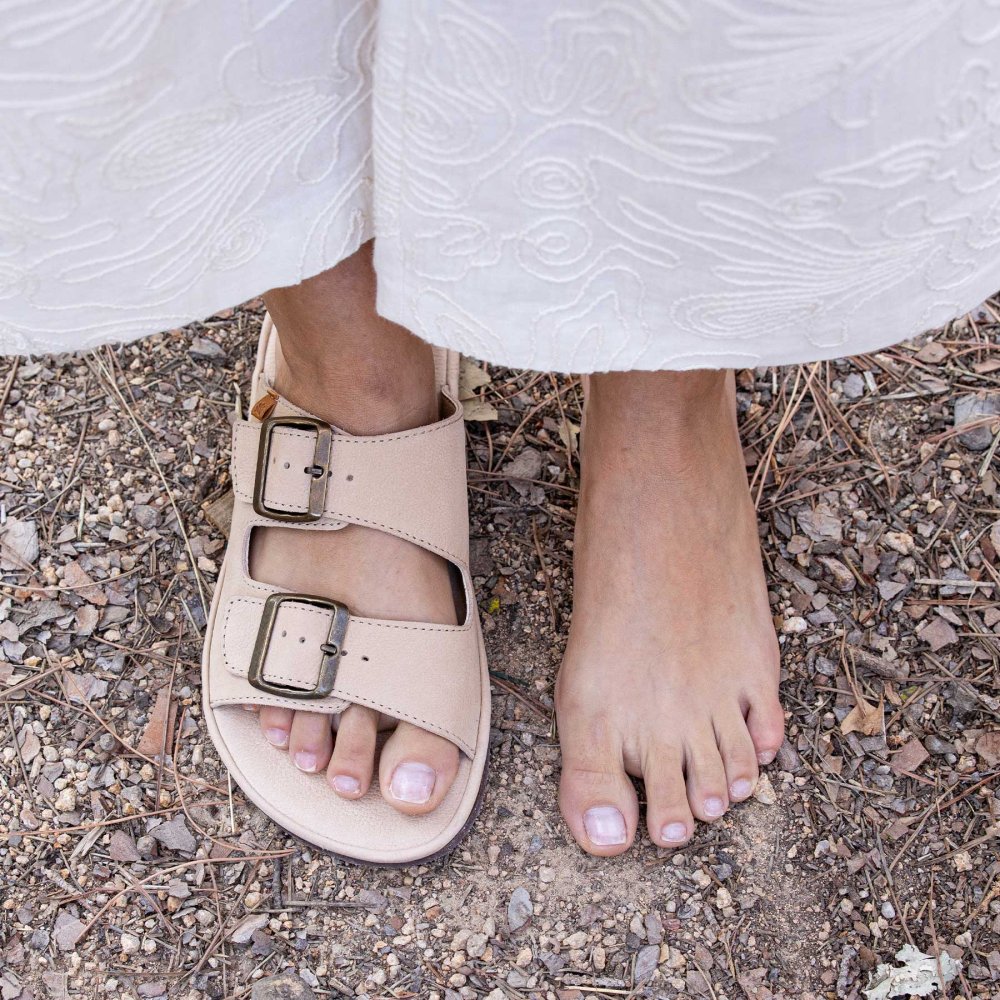 N5682 NOBUCK LAVADO CUERO/ BARE SANDALS