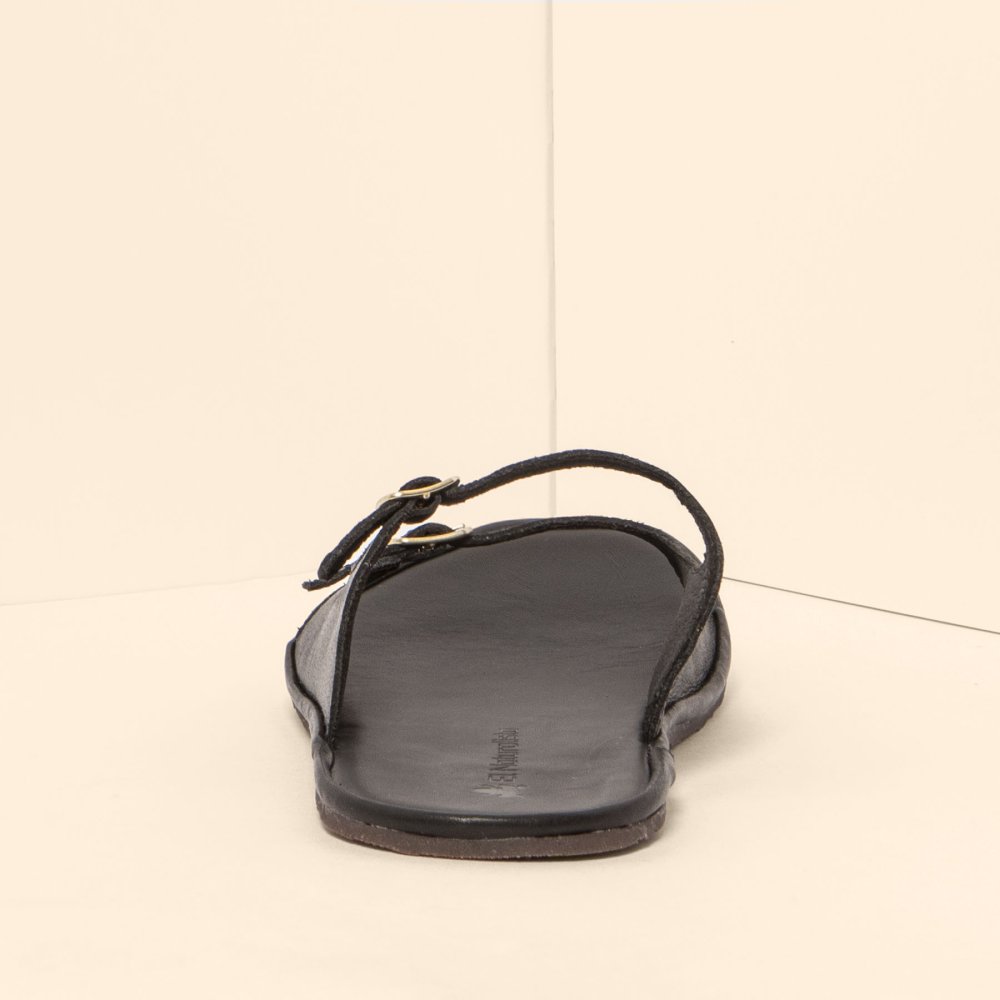 N5684 SOFT NAPPA BLACK/ BARE SANDALS