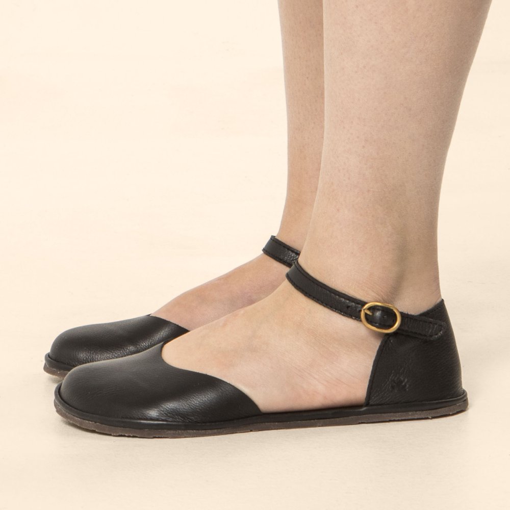 N5683 SOFT NAPPA BLACK/ BARE SANDALS