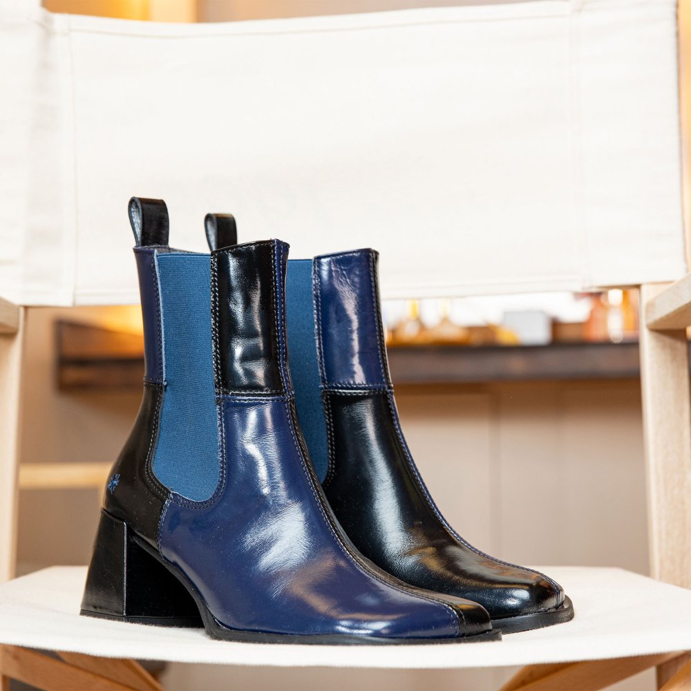 1707 NAPPA SHINNY BURDEOS-BLACK/ VERONA