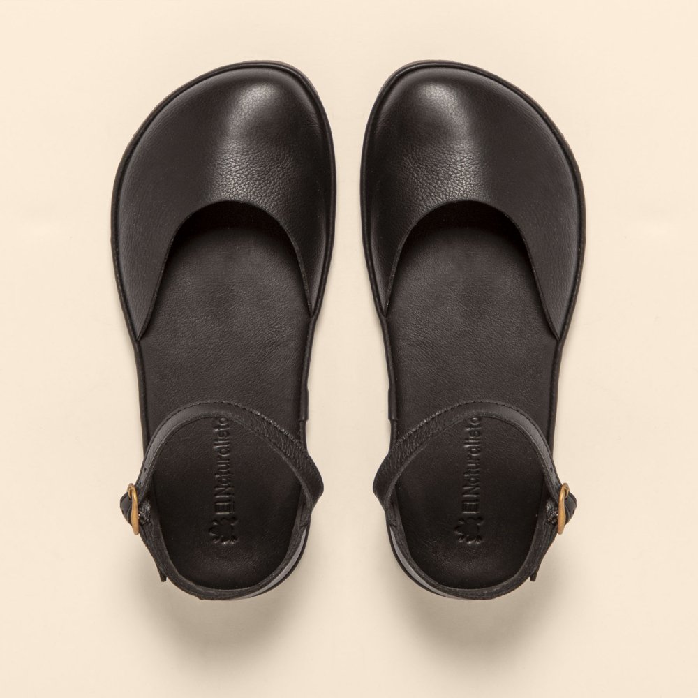 N5683 SOFT NAPPA BLACK/ BARE SANDALS