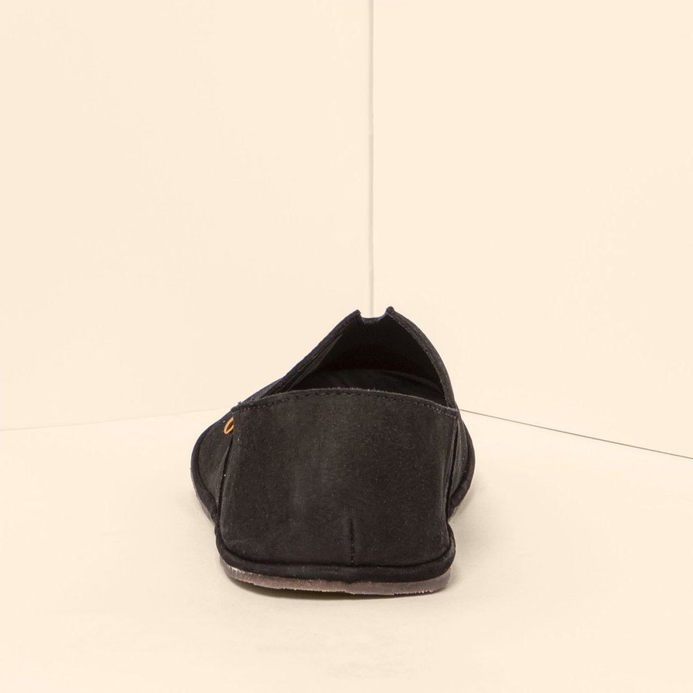 N5673L NOBUCK LAVADO BLACK/ BARE