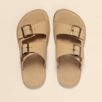 N5682 NOBUCK LAVADO CREAM/ BARE SANDALS