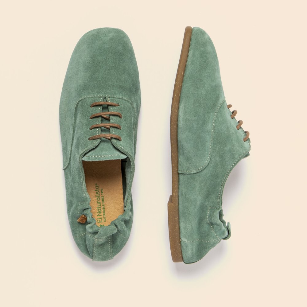 N5537 SILK SUEDE JADE / CROCHÉ