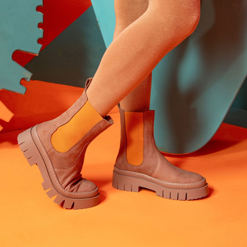 1954 NOBUCK KAKI-PISTACHO/AMBERES