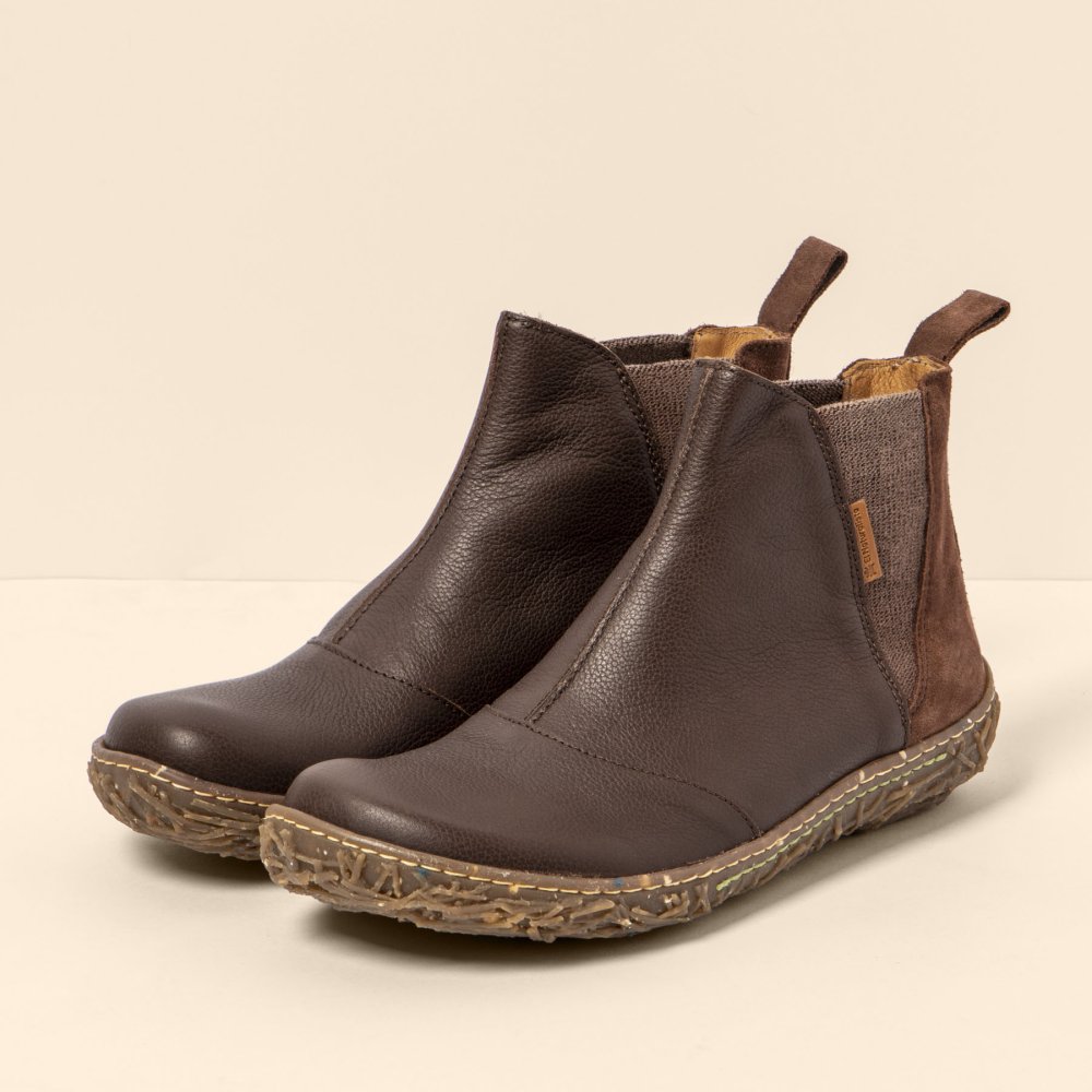 N786 NATURAL GRAIN-SILK SUEDE BROWN/ NIDO