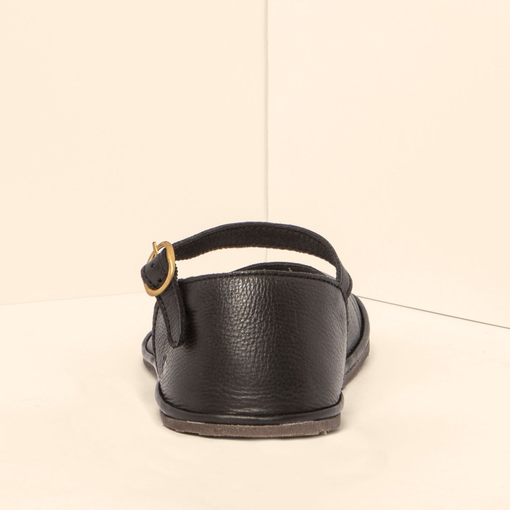 N5683 SOFT NAPPA BLACK/ BARE SANDALS