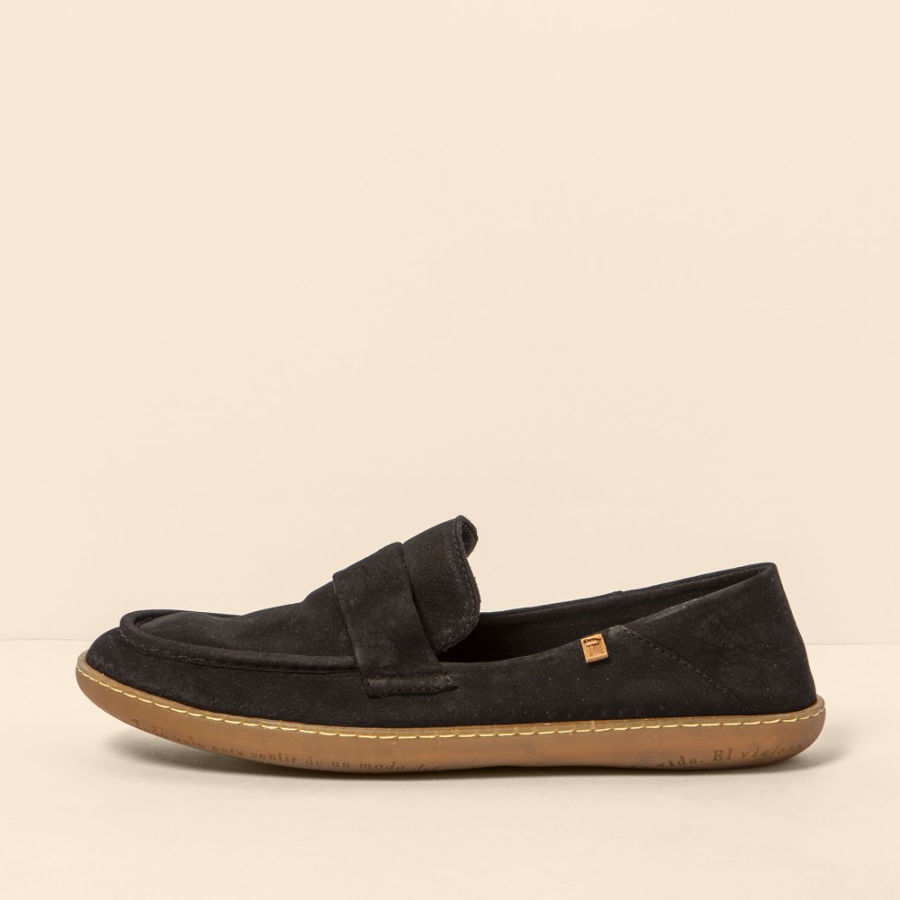 N5294 NOBUCK LAVADO BLACK/EL VIAJERO