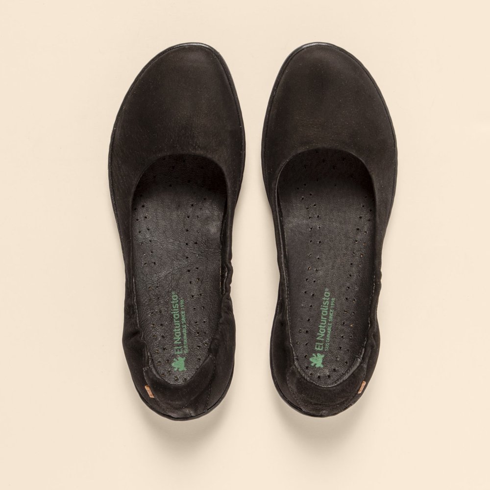 N5300 NOBUCK LAVADO BLACK-BLACK/ CORAL