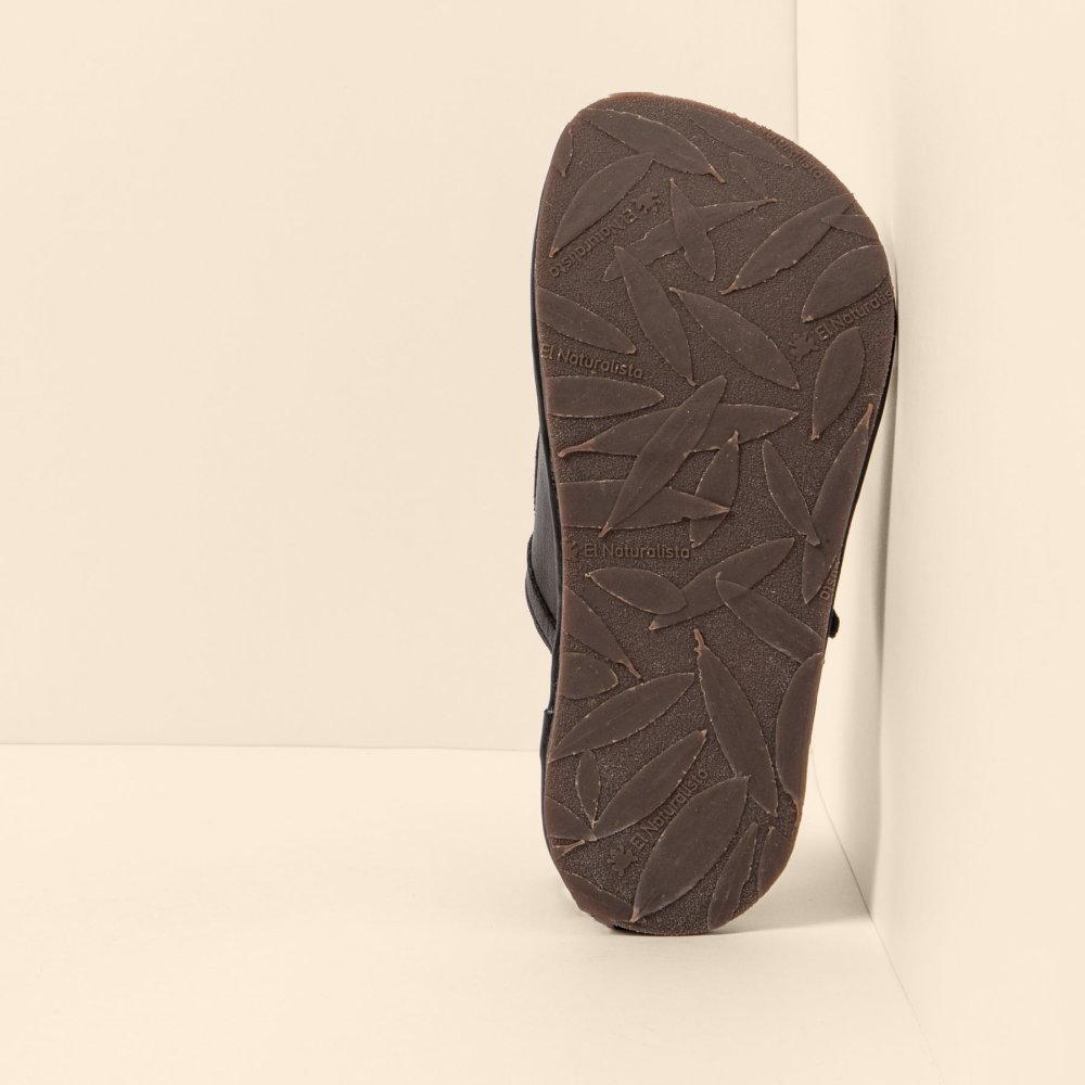 N5684 SOFT NAPPA BLACK/ BARE SANDALS