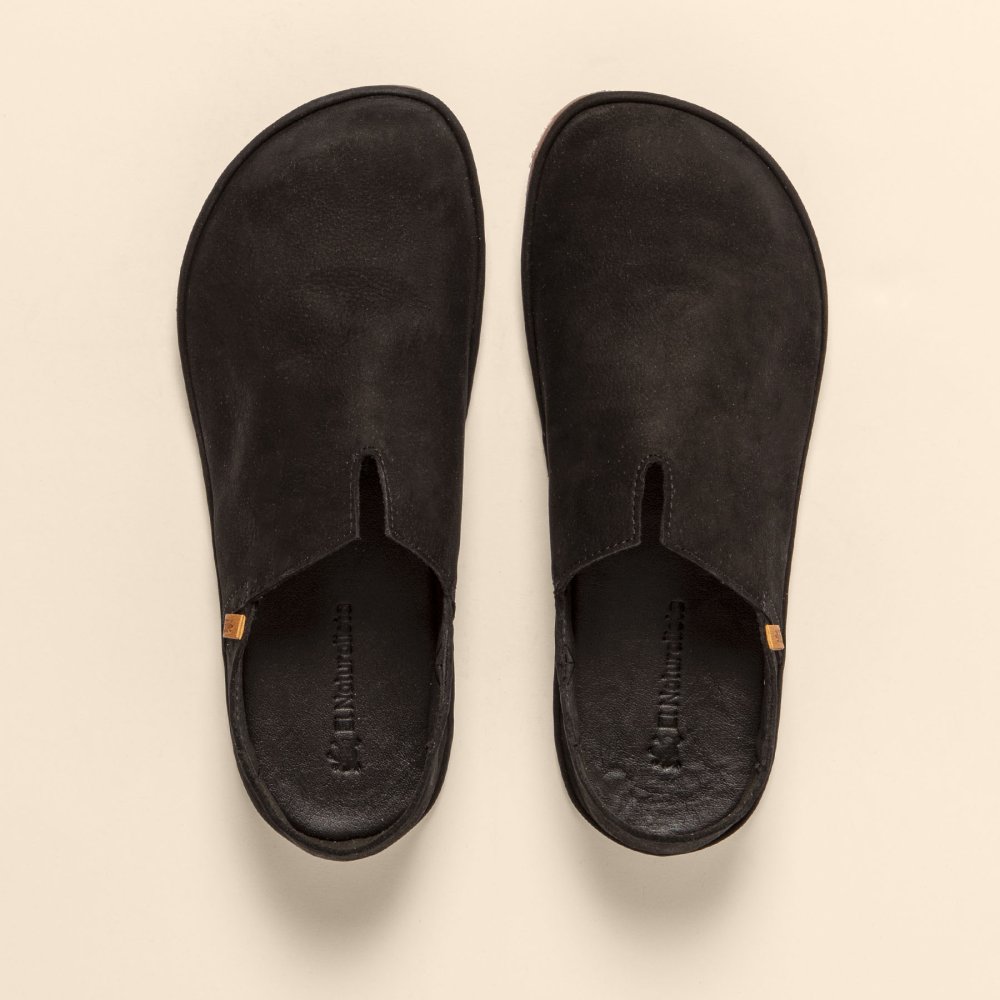 N5673L NOBUCK LAVADO BLACK/ BARE