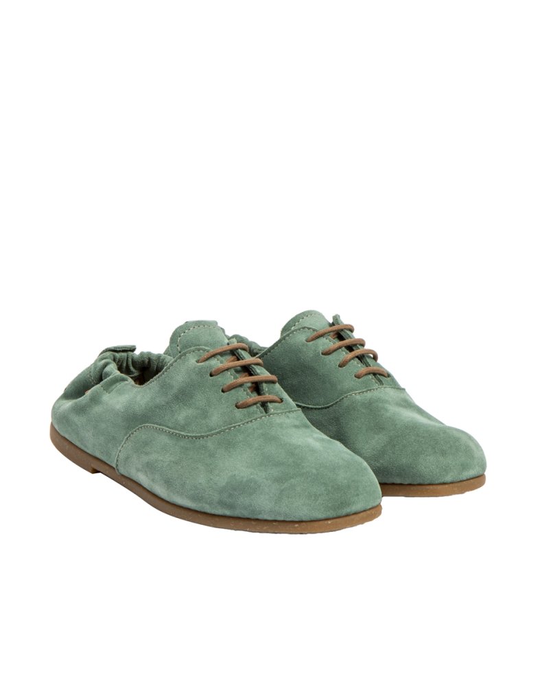 N5537 SILK SUEDE JADE / CROCHÉ