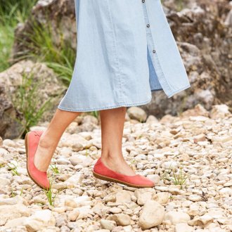 N5300 NOBUCK LAVADO SALMON/ CORAL