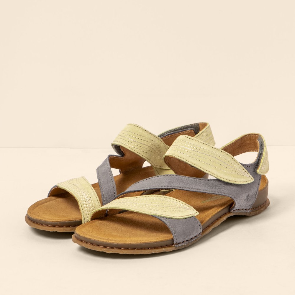 N5810S NOBUCK LAVADO DENIM-LIME/ PANGLAO