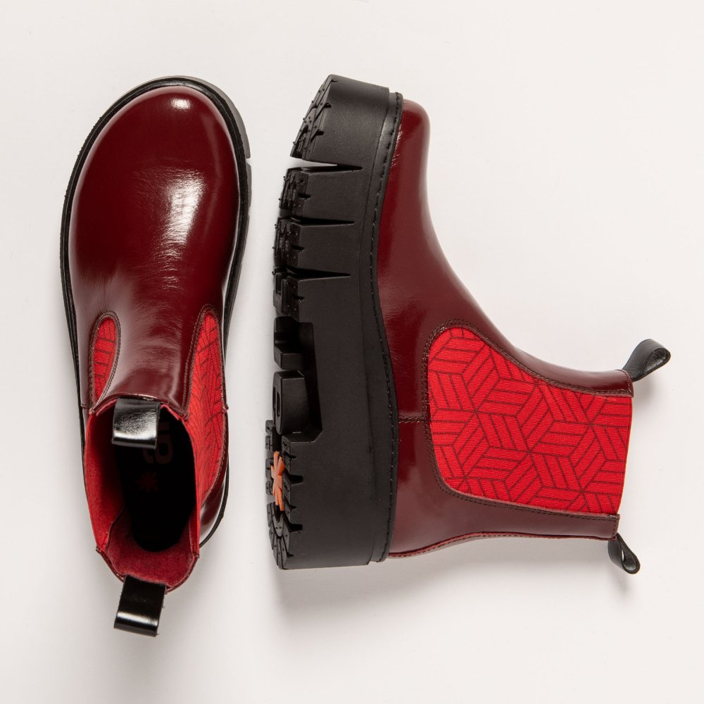 1766 NAPPA SHINNY BURDEOS-BLACK / LEEDS