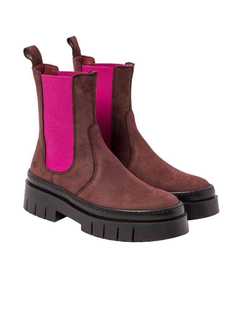 1954 NOBUCK BURDEOS-FUCSIA/AMBERES