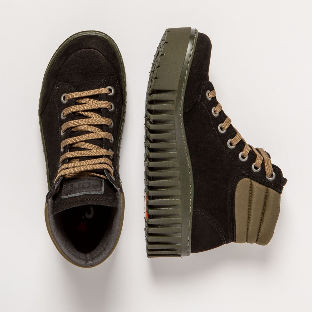 1532 NOBUCK BLACK-KAKI/BRIGHTON