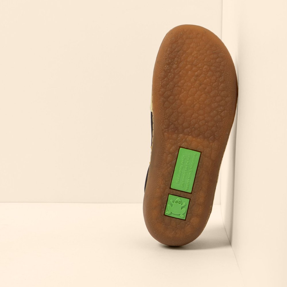 N5766 MULTI LEATHER BLACK-LIME/PAWIKAN