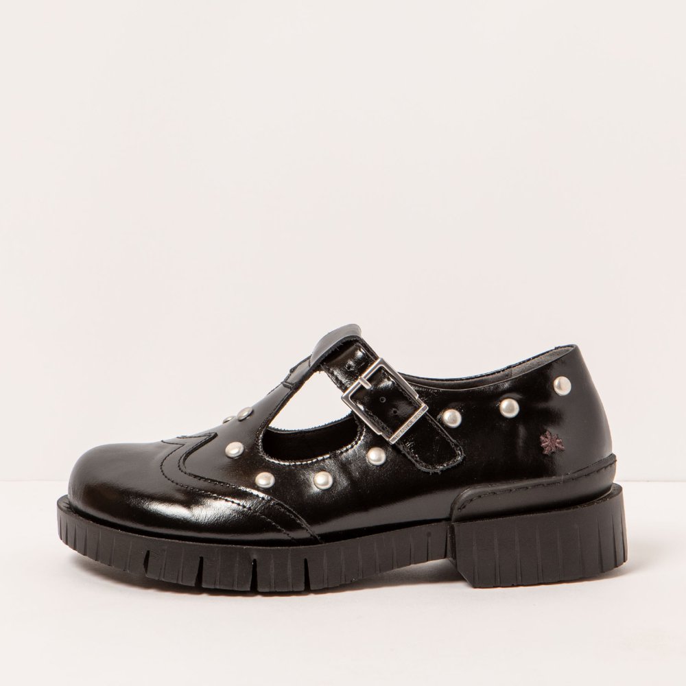 1834S NAPPA SHINNY BLACK /OXFORD