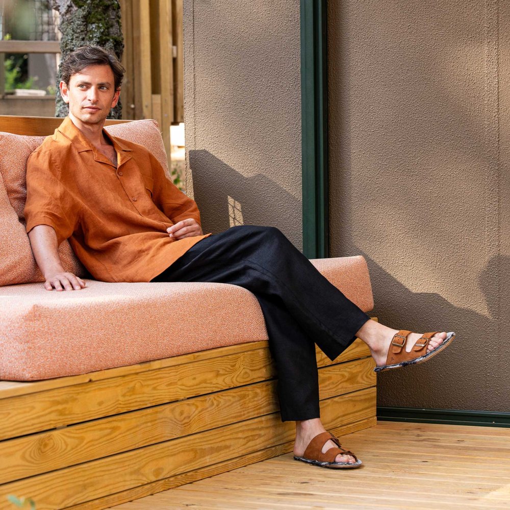 N598 NOBUCK LAVADO BLACK/ RECYCLUS UNISEX