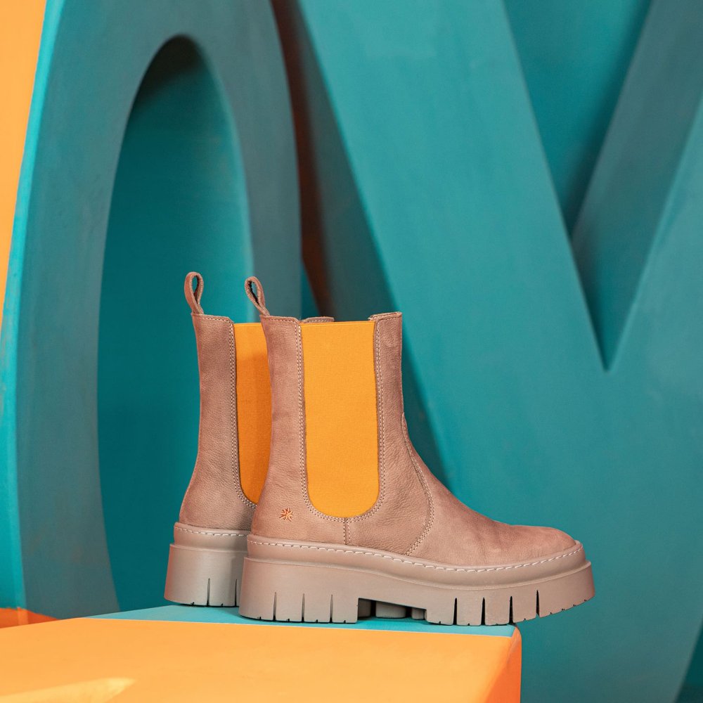 1954 NOBUCK KAKI-PISTACHO/AMBERES