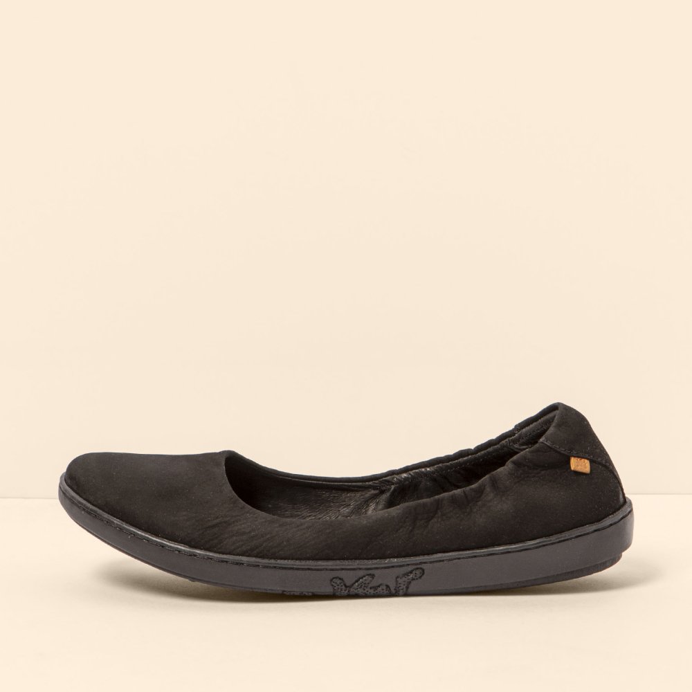 N5300 NOBUCK LAVADO BLACK-BLACK/ CORAL