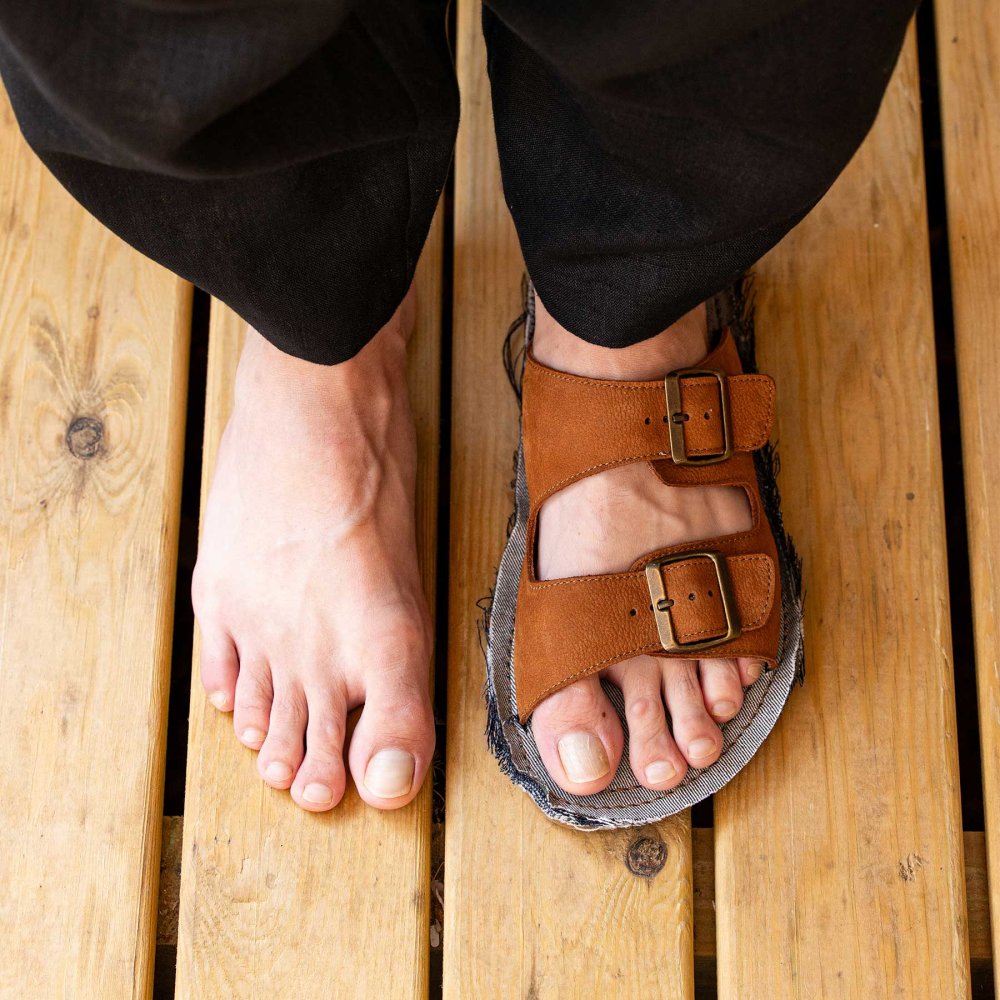 N598 NOBUCK LAVADO CUERO/ RECYCLUS UNISEX