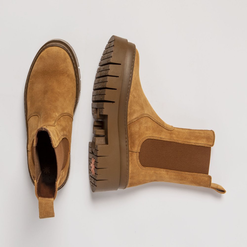 1954S SILK SUEDE TOFFEE/AMBERES