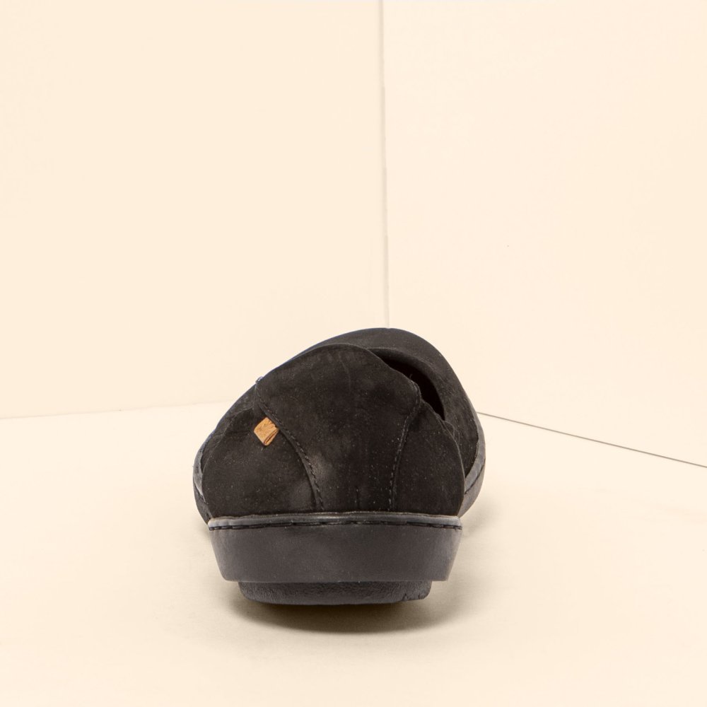 N5300 NOBUCK LAVADO BLACK-BLACK/ CORAL