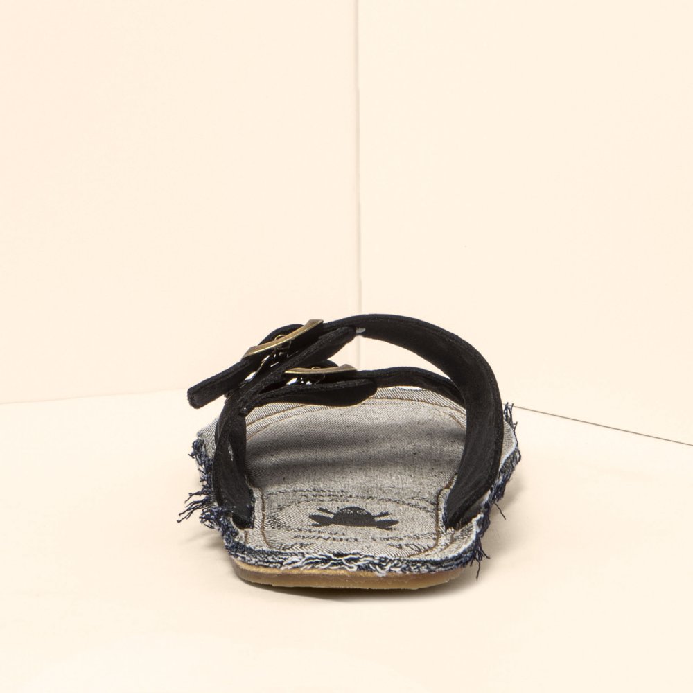 N598 NOBUCK LAVADO BLACK/ RECYCLUS UNISEX