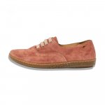 Coral Silk Suede Leather