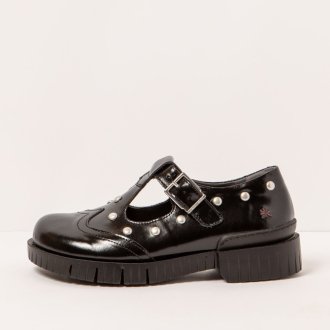 1834S NAPPA SHINNY BLACK /OXFORD