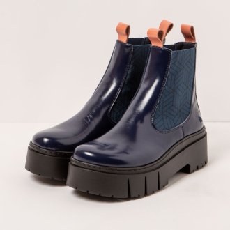 1766 NAPPA SHINNY NAVY-FLAMINGO / LEEDS