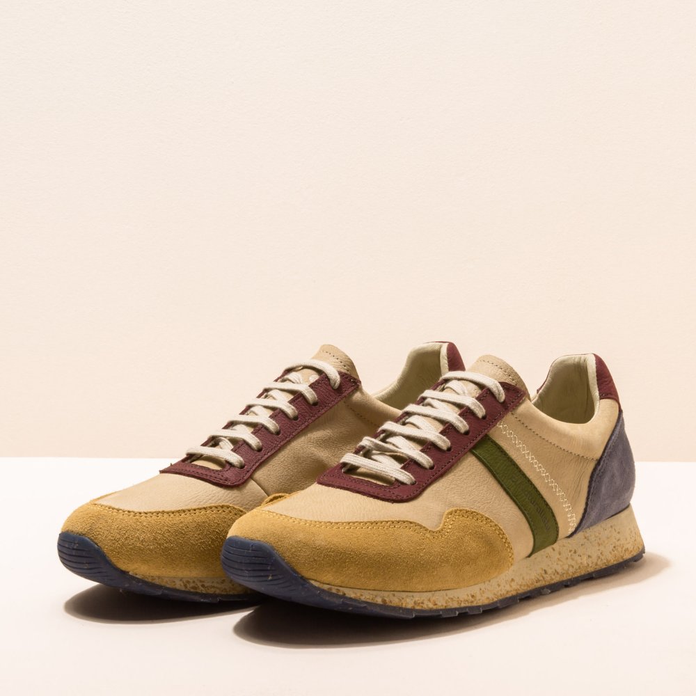 NSP02 MULTI LEATHER MULTI CAMEL/ SEA PROJECT