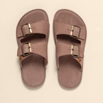 N5682 NOBUCK LAVADO MALVA/ BARE SANDALS
