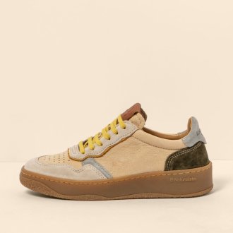N5844 MULTI LEATHER CREAM-YELLOW/ GEO